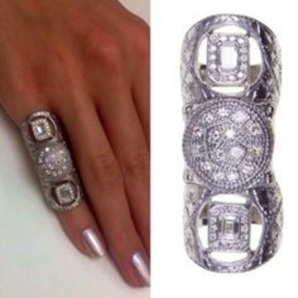 One-of-a-Kind LOREE RODKIN Ruby Bondage Ring 18K Black Rhodium Gold - Picture 6 of 16